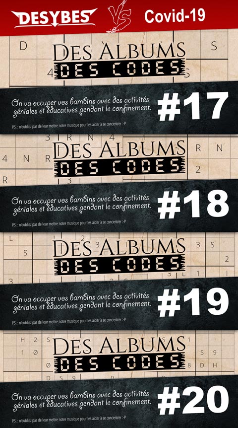 On aime les codes chez Desybes. Certain d'entre vous ont dû le remarquer, dans les quelques traces laissées dans les livrets des CD, par exemple.